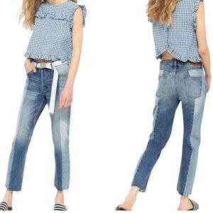 Urban Outfitters BDG Jessye Straight Leg Spliced Jeans